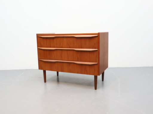 Dänische Kommode, Teakholz | 3 Schubladen