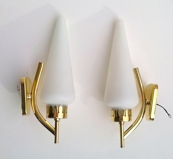 Image 1 of Applique di Angelo Lelli per Arredoluce, anni '40, set di 2