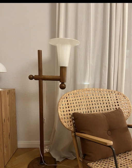 Vintage Stehleuchte von Kristiansson Luxus in Kiefer, 1960er/70er