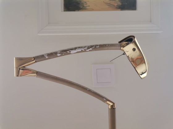 Minimalistische, höhen- und breitenverstellbare Schwenkarm-Stehlampe im modernen Stil der 1970er Jahre (photo 14 of 16)
