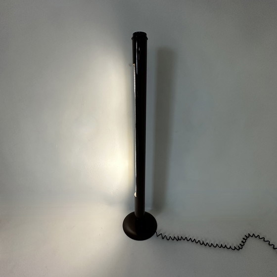 Image 1 of Jaren 70 Vloerlamp Bruin TL Buis Post Modern Vintage