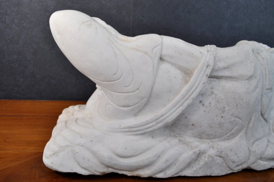 Image 1 of Statue - Sculpture - Marbre Blanc De Carrare - Guanyn (ref 3243)