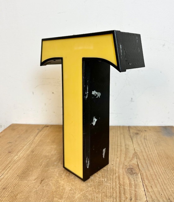 Image 1 of Vintage Illuminated Letter T, 1970s