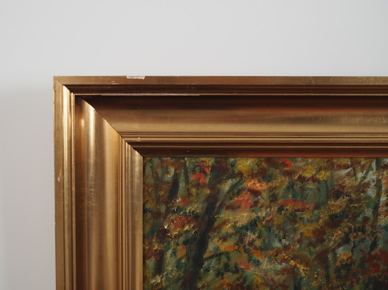 Image 1 of Peinture "The Forest Mill", design scandinave, années 1970, par C. May