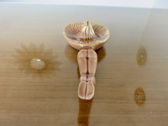 Image 1 of Rare cendier "PIN UP" en céramique du sud est de la France, vintage, 50's 60's