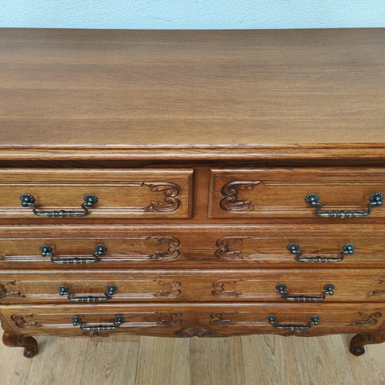 Image 1 of Vintage houten commode ladekastje dressoir ladekast badkamermeubel