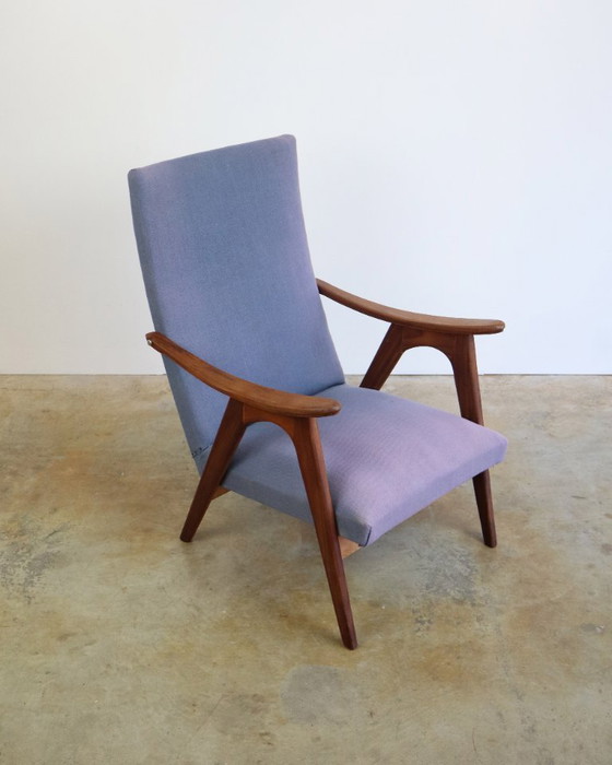 Image 1 of Fauteuil et ottoman vintage milieu du siècle, style lounge, milieu du siècle.