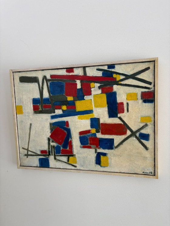Image 1 of Painting Arend Ernst Roosenschoon Toy Rabbit by Mondrian