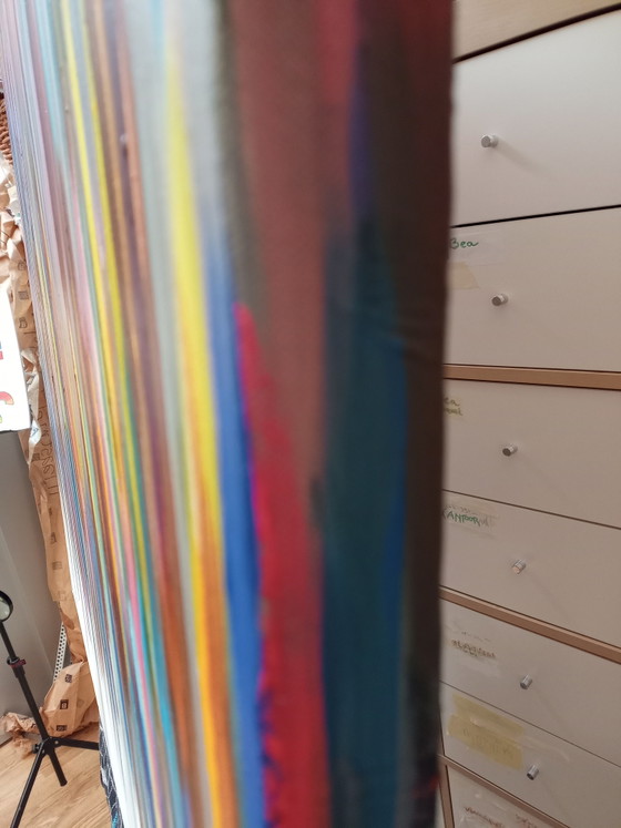 Image 1 of T.van Steenbergen "STRIPES" 109 x 100 cm