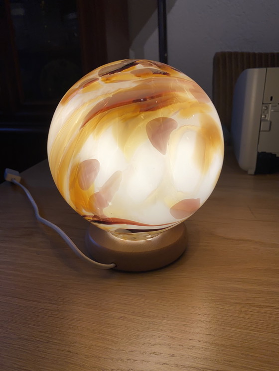 Image 1 of Murano Glas Kugellampe 70er Jahre