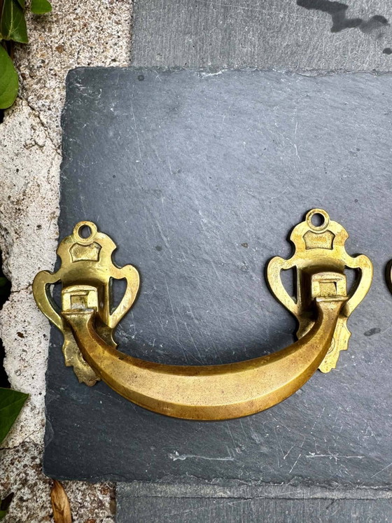 Pair of bronze handles signed L.PINET Art Nouveau – Decorative Objects (photo 6 of 9)