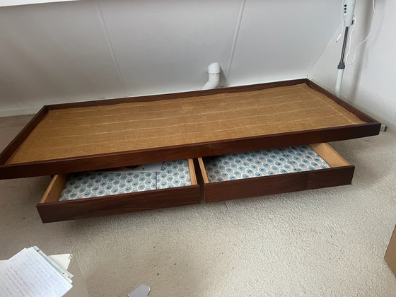 Vintage jaren 60 bed teakhout – Eenpersoonsbedden (photo 2 of 6)