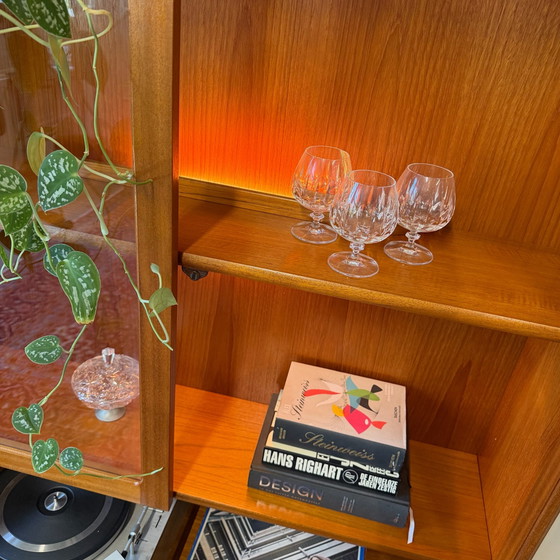 Mobile a parete vintage, vetrina •Nathan furniture•, Vetrine, Legno, Marrone (foto 6 di 12)