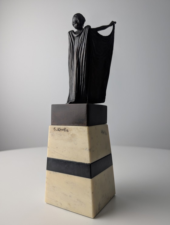 Image 1 of Sculpture de femme articulée en bronze par Carl Kauba, années 1900