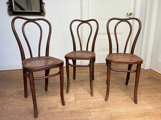 3x Thonet no. 146 chairs