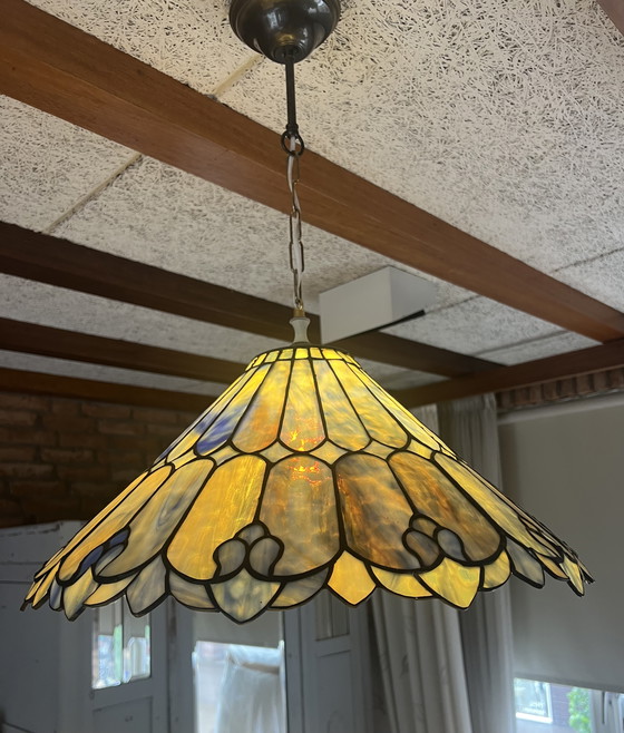 Image 1 of Lampada a sospensione vintage in stile Tiffany