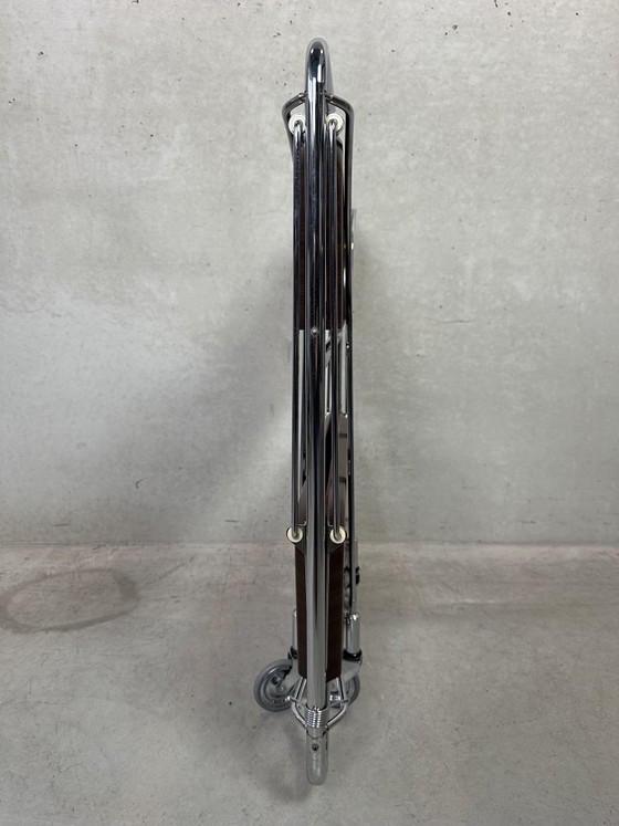 Vintage Foldable Serving Trolley - Gerlinol – Bar carts, Chrome, Wood (photo 8 of 12)