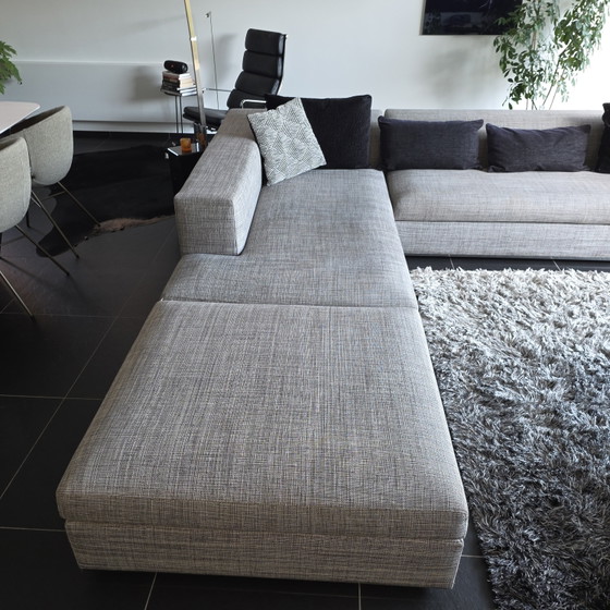 Sur&Plus L
sofa and pouf
fabric
grey black white, Corner sofas, Polyester, Silver (photo 2 of 5)