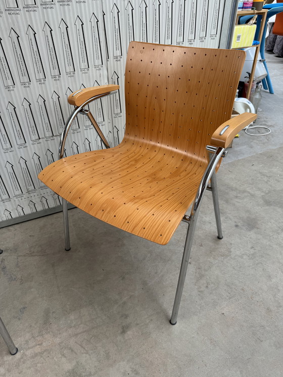 Image 1 of Thonet 2er Set Stühle mit Beistelltisch