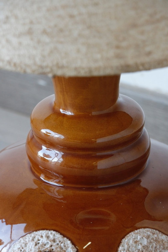 Image 1 of Vintage 1970s Ceramic Lamp - Retro Lighting