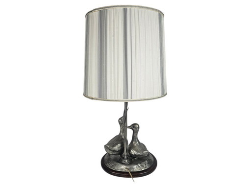 Lámpara de pie extragrande de hojalata - Lámpara decorativa figurativa - Tercer cuarto del siglo XX