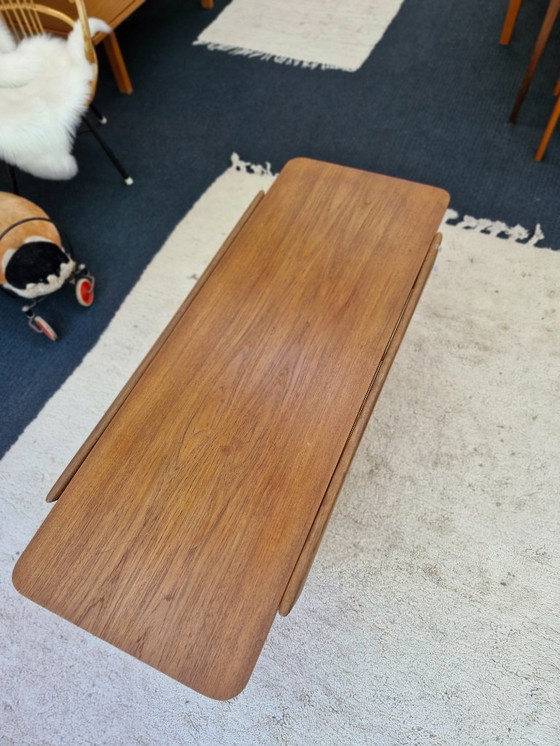 Image 1 of Table basse vintage plateau réversible 70s