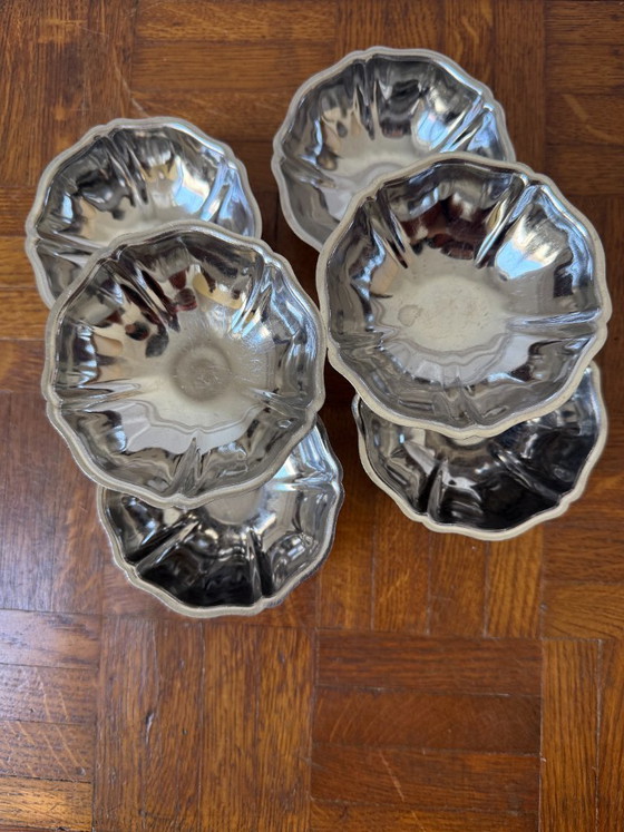 Image 1 of Set of 6 stainless steel bowls