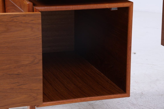 Image 1 of Vintage Teak Desk by Arne Vodder for GV Møbler | Mid - Century Drawers Work Desk Free Table Retro Design #06-38