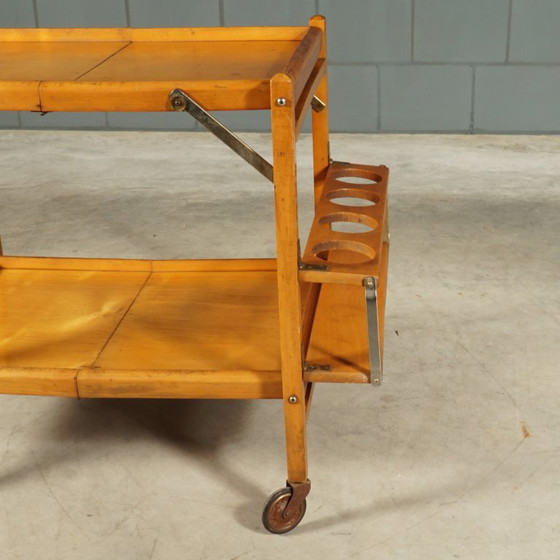 Vintage trolley – serving trolley – bar trolley – 1960s – Bar carts, Brass, Wood (photo 9 of 15)