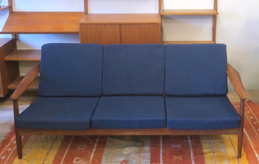 Arne Vodder for France and Sohn FD 164 3-Seater Sofa, Denmark 1960s