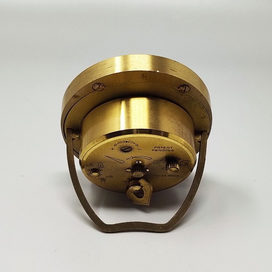 Image 1 of 1960s Gorgeous Cartier Desk Travel Alarm Clock Pendulette. Made in Swiss