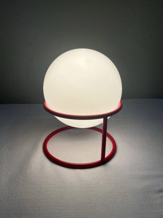 Vintage Italian design ball lamp from the 1970s. – Table lamps, Metal, Space Age (photo 2 of 17)