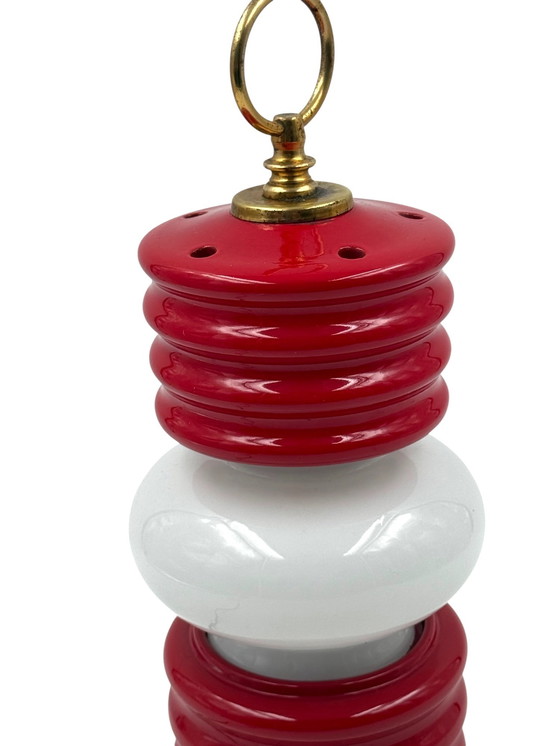 Image 1 of Space Age Ceramic Lantern-Shaped Table Lamp, Ceramiche Fiorentine Italy, 1970s