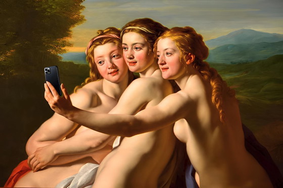 Image 1 of Foto stampata su plexiglass / Arte barocca rivisitata / Edizione limitata