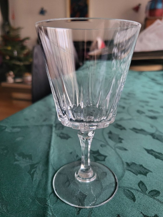 Image 1 of Arques crystal glassware service, Versailles pattern, France (set of 18)