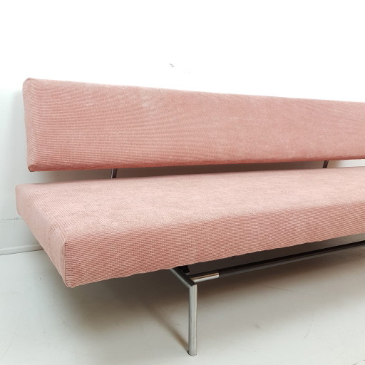 Divano letto Martin Visser Spectrum BR02, rivestito di recente, colore rosa. – daybeds, Chrome, Metal (photo 2 of 13)