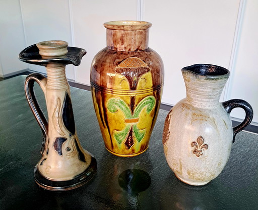 collection Belgian Pottery Guerin Pottery Flamende