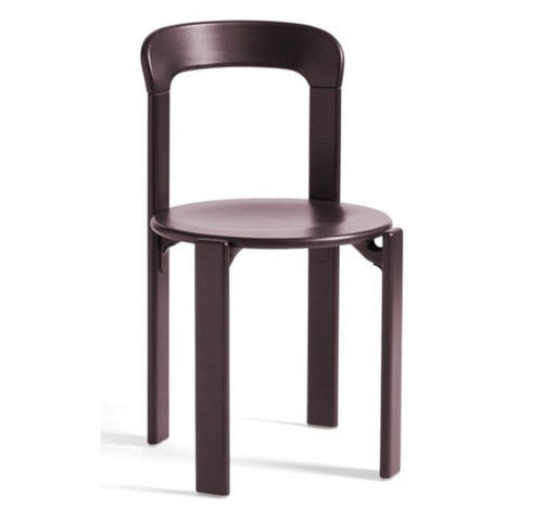 3 HAY Rey chairs (Grape Red)