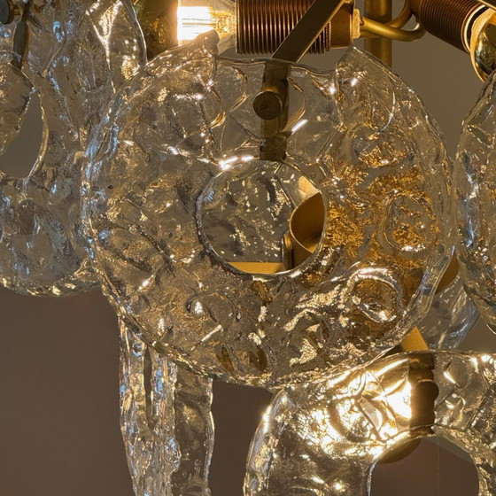 Image 1 of Ice Glass Kroonluchter, Uit Italië