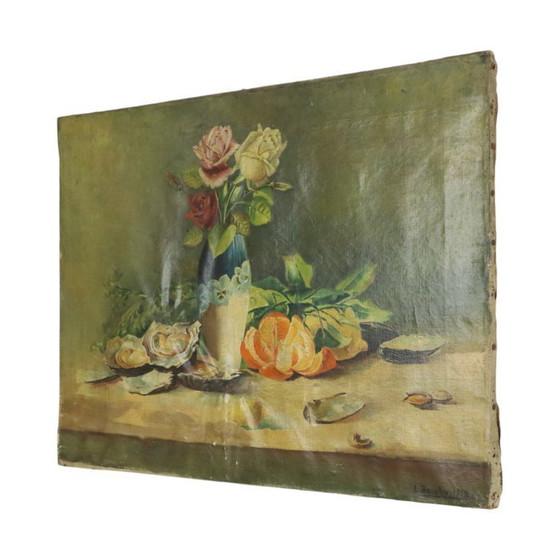 Image 1 of Antiek Schilderij Olie op Doek 1912