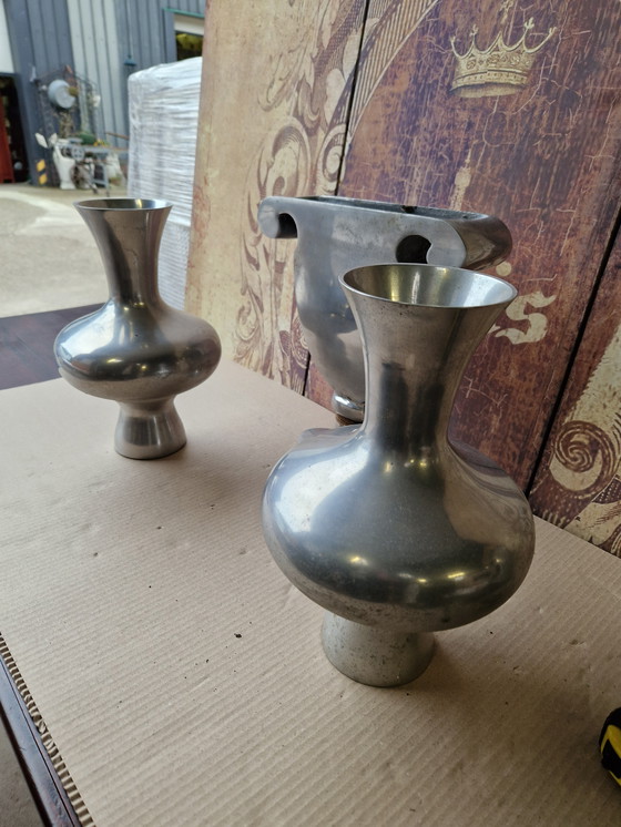 Image 1 of Bijzondere aluminuim vazenset Brass & Boom