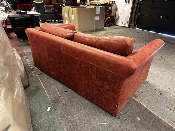 Image 1 of Leren bank driezitter.