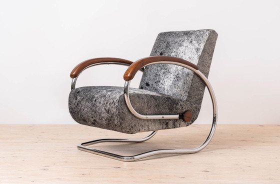 Image 1 of Bauhaus Armchair Model H221 designed by Jindřich Halabala for UP Závody, 1930s