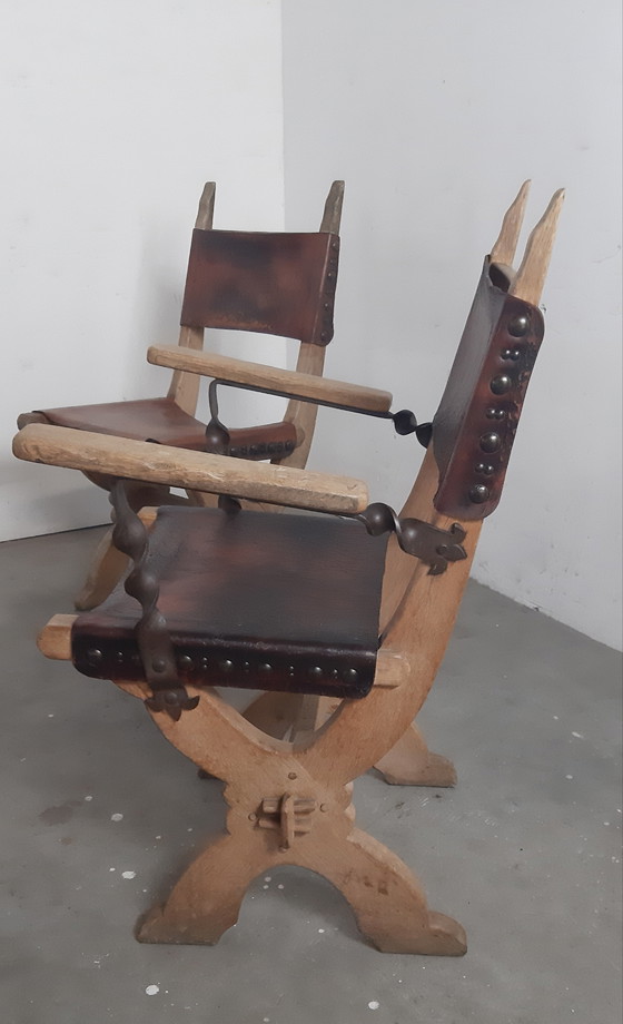 Image 1 of Bram Sprij Brutalistische Esszimmerstühle Designer 1959