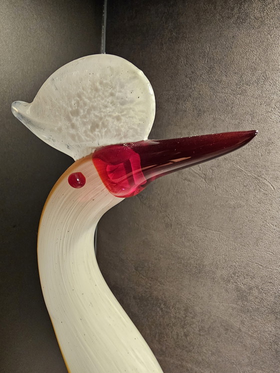 Image 1 of Artglass bird by Joska Kristall, 41 cm