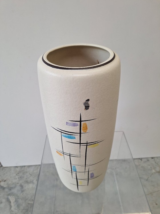 Image 1 of Vintage XL Jasba Keramik Vase Abstract