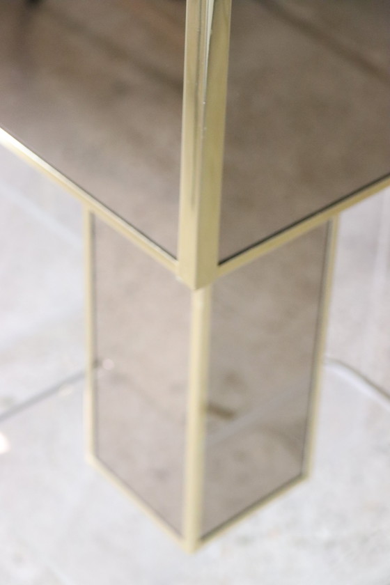 Image 1 of 2x Grote Brutalistische Italiaanse Tafellampen