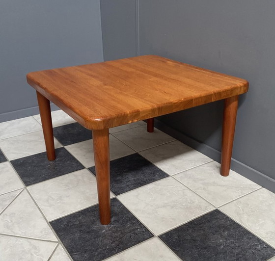 Image 1 of Table carrée en teck de Glostup, Danemark, années 1970