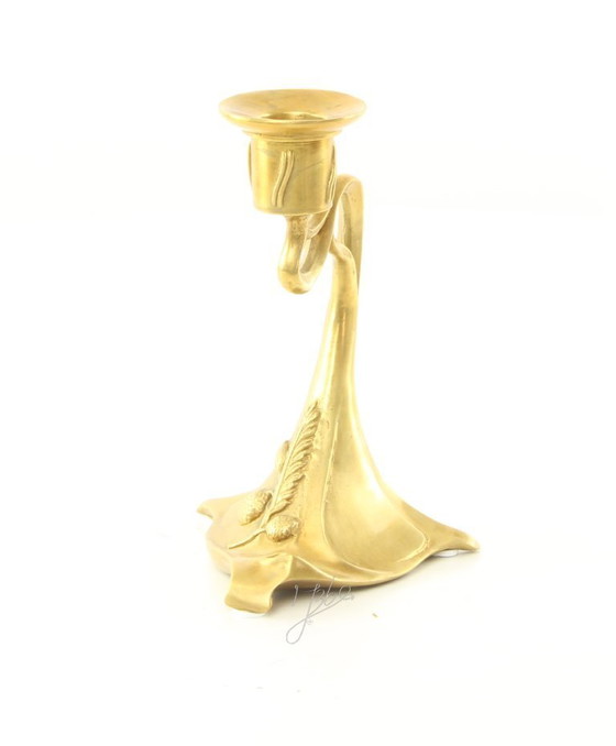 Image 1 of Bronzeleuchter im Jugendstil