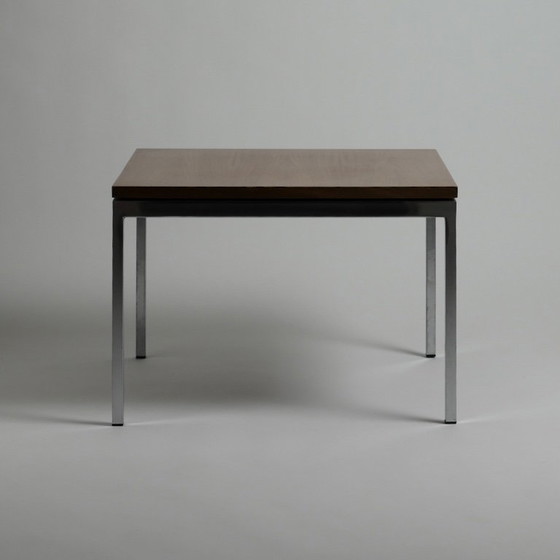Vroege Florence Knoll Bijzettafel voor Knoll International, Teak en Chroom, c. 1960 – Metal, Wood (photo 15 of 15)